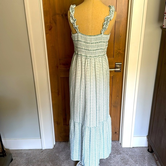 Jessica Simpson White and Blue Maxi Dress - Picture 2 of 10